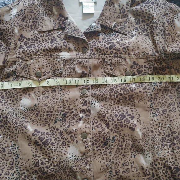 The Quacker Factory Leopard print jacket Large - Picture 4 of 8